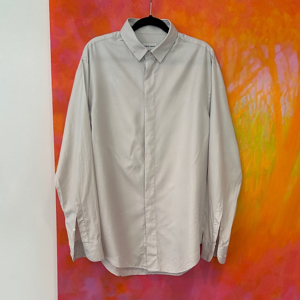 Giorgio Armani Light Gray Dress Shirt